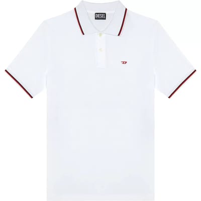 Diesel Smith Korte Mouw Poloshirt Wit S Man