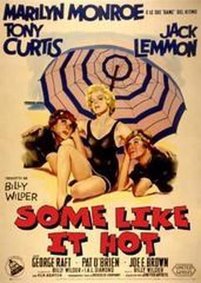 Marilyn Monroe poster-Some like it hot - film - retro - Hollywood - vintage - 68 x 98 cm