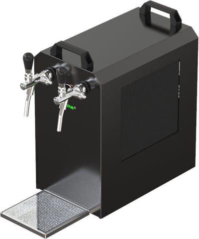 Complete set - Biertap - STREAM 80K bierkoffer, doorstroomkoeler, 2-lijns droge koeler, zonder, Type S