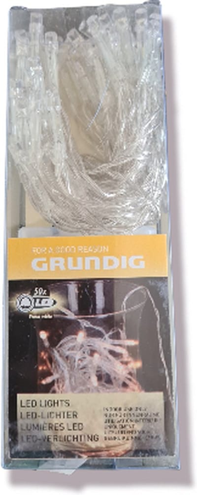 lichtsnoer 50 led warm white, , kerstverlichting, ledlampjes