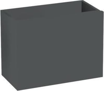 INK Versus Fonteinonderkast - 36x18x27cm - 1 deur - links en rechtsdraaiend - greeploos - MDF lak antraciet mat
