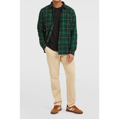 O'Neill  Must-have Flannel Shirt Green Flannel Check Maat: XXL | Casual Overhemden Outlet | Heren | Groen
