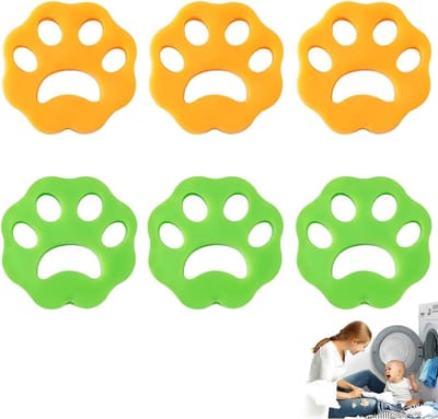 Haarverwijderaar Wasmachine - Pluisvanger Set - Kleding Reinigen - Herbruikbaar Efficiënt - 6 Stuks