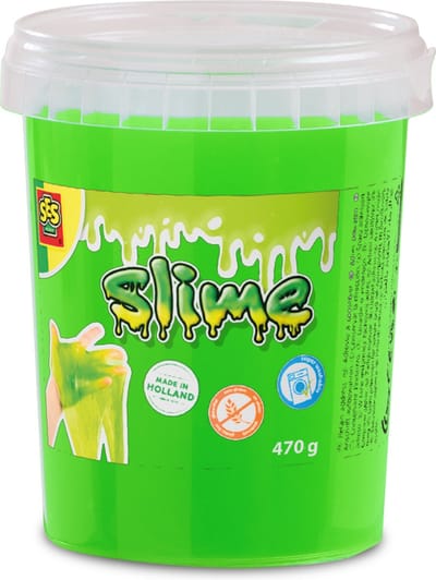 SES Creative - Slime Neon Groen – Slijm Speelgoed - Spelen met slijm – Glutenvrije slijm – veilig voor kinderen – 470 g