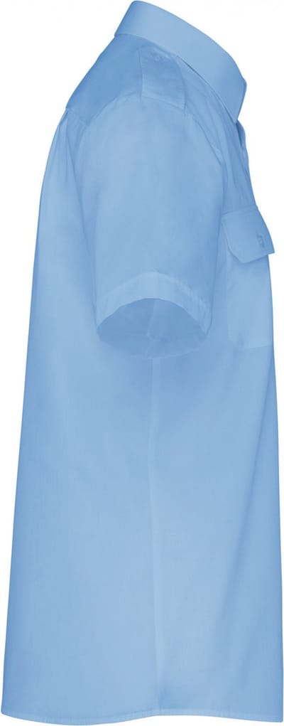 Kariban Herenpilootoverhemd korte mouwen K503 - sky blue - M