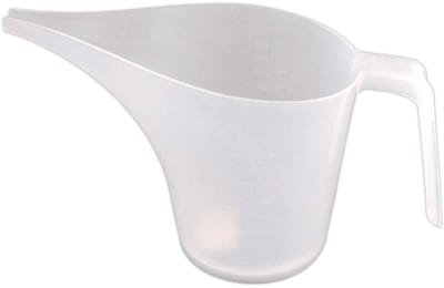 Dailygoody - 1000 Ml Plastic Trechterkan - Maatbeker voor Beslag en Siroop - Transparant met Lange Uitloop - Gemakkelijk Gieten en Meten - Geschikt vo