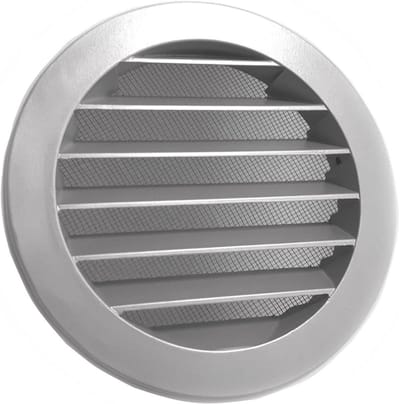 Weerbeschermingsrooster Aluminium Ø 125 - Weerbestendig Voor Buiten