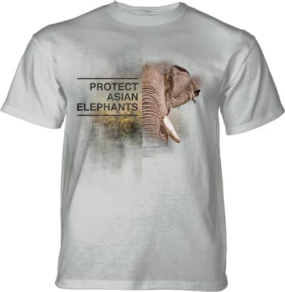 T-shirt Protect Asian Elephant Grey KIDS S
