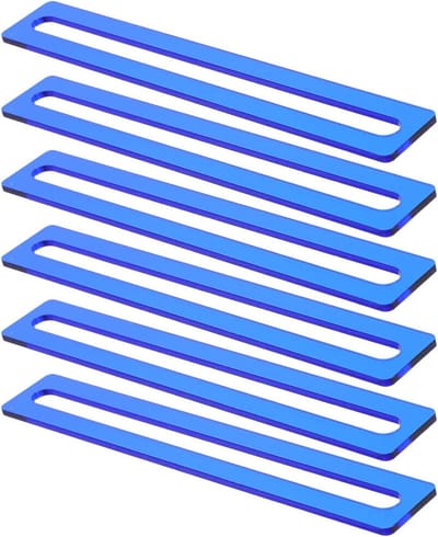 6 Stuks Delige Dyslexie Leeslinialen van Stevig Acryl Flexibele Gekleurde Overlay Leeswijzers voor Jongen Meisje Volwassenen Leeshulpmiddel voor Betere Woordvolging