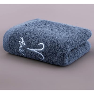 Katoenen handdoek verdikt sterrenbeeld borduurwerk paar volwassen waterabsorberend zacht gezicht wassen katoenen gezichtshanddoek 35*75C±2
