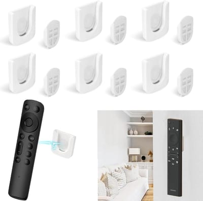 Inovra Plus - Magnetische houders voor afstandsbedieningen - 6 stuks - Wandhouder voor afstandsbediening - Zelfklevend - Oplaadbaar - Organizer voor TV-afstandsbediening