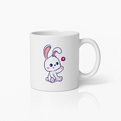 Schattige Konijn Mok – Lief Cartoon Rabbit Koffiebeker Cadeau