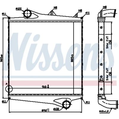Intercooler NISSENS 96961