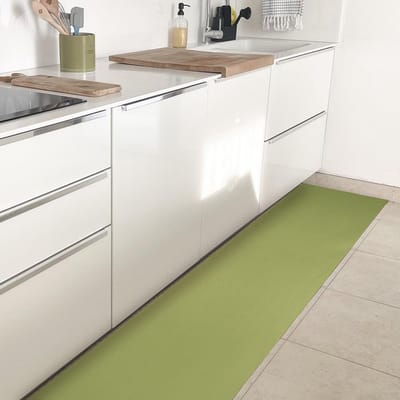 Keuken Runner - Vloerkleed - Keuken Bescherming - Antislip PVC - 50 x 100 cm - Saliegroen