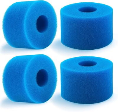 Set van 4 Herbruikbare Filter Sponzen voor Zwembaden - Type S1 Schuimfilter Cartridge voor Optimale Waterkwaliteit