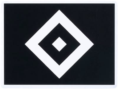HSV Hamburger SV Autosticker (zwart) Sticker