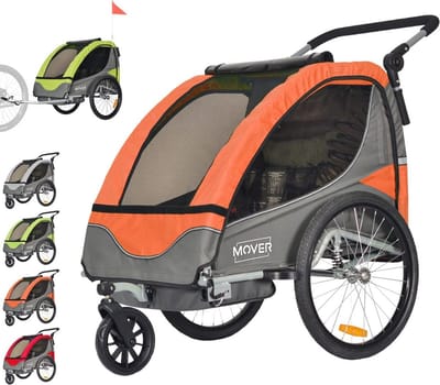 Fietsaanhanger voor Kinderen met Veilige Functies en Comfortabele Zitplaatsen