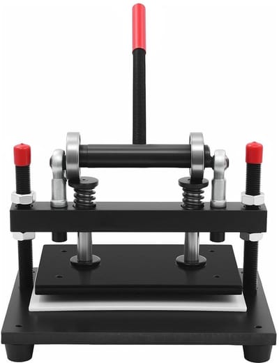 Ledersnijmachine - Stansmachine - Leer Bewerken - 2 Ton Kracht - 31 cm Werkbreedte - Zwart