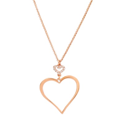 Orphelia 'Alfina' Dames 925 Sterling Zilveren Set: Ketting + Armband + Oorbellen - Roze SET-7383