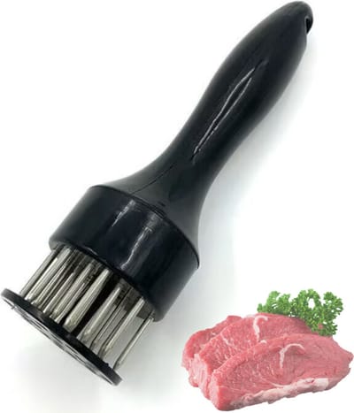 Livano Vleeshamer - Vleesvermalser - Vleespletter - Vleesklopper - Kip - Rund - Varken - Bbq Accesoires - Meat Hammer - Prikker - Zwart