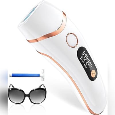 IPL Ontharingslaser voor Mannen & Vrouwen – 999.900 Lichtpulsen – 3 Modi (HR/SC/RA) – 9 Energieniveaus – Pijnloze Ontharing voor Lichaam, Gezicht & Bikinilijn