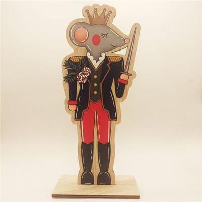 Kerst Houten Ornamenten Huis Notenkraker Muizenkoning Feestdecoraties Winkelcentrum Etalage Knutselwerk Ornamenten
