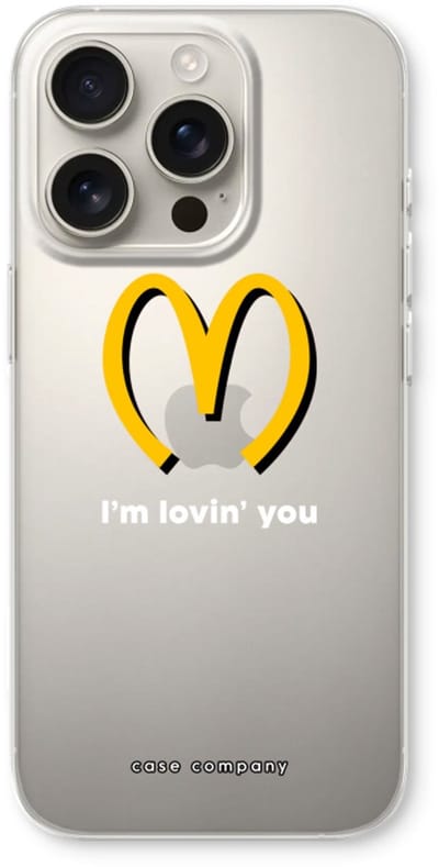Case Company® - Hoesje geschikt voor iPhone 16 Pro hoesje - I'm lovin' you - Soft Cover Telefoonhoesje - Bescherming aan alle Kanten en Schermrand
