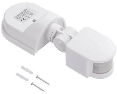 PIR Infrarood Bewegingssensor Lichtschakelaar 220V-240V - IP44 Waterdicht met 180° Detectiebereik voor Buitenverlichting