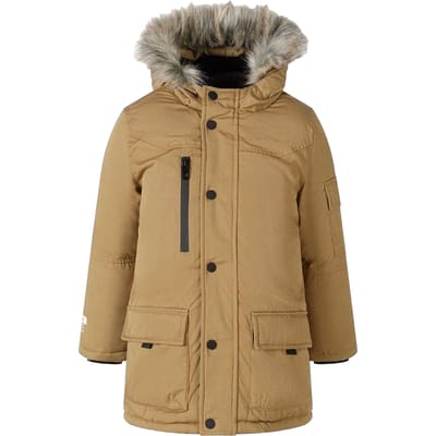 Minoti Kinder Faux Fur Parka (Kameel)