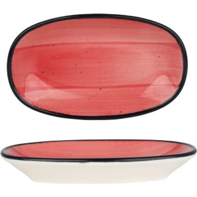 Bonna Serveerschaal - Aura Passion - Porselein - 15x8.5 cm - set van 4