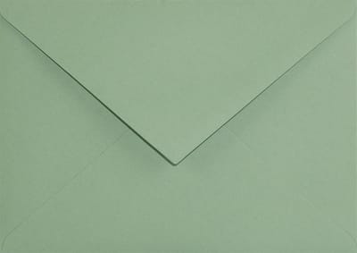 Gladde groene enveloppen C6 - 114 x 162 mm - A6 - 25 stuks - NK natgelijmde - 120 gram - Keaykolour - Netuno