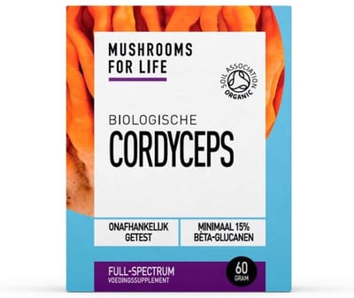 Mushrooms4Life - Cordyceps Poeder - Paddestoel Extract - 100% Biologisch – 60 gram