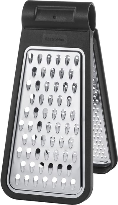 GastroMax inklapbare rasp, 2 zijden, RVS/zwart