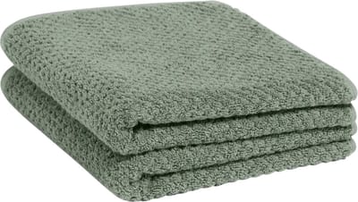 Yumeko handdoeken dots stone groen 50x100 - 2 st - Hotelkwaliteit - Bio, eco & fairtrade