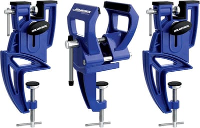 Professionele Skiklem - Ski Werkbank - Ski Onderhoud - Heavy Duty Klemming - 90-100 mm - Blauw