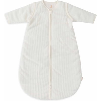 Jollein Baby Slaapzak Winter Met Afritsbare Mouw 90cm - Rond - Rib Ivory - Winterslaapzak
