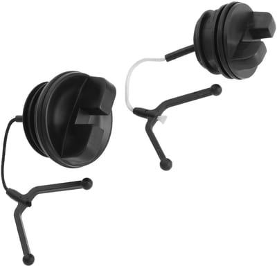 Dailygoods- Brandstofdop - Slijtvast Kunststof - Compatibel met Husqvarna 51/55/136/137/141/142/254/257/261/262 - Draaisluiting - 1 Paar - Eenvoudig te Installeren - Brandstofdopset