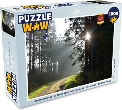 Puzzel Zonsopgang in de zuidelijke regio van Duitsland genaamd het Zwarte Woud - Legpuzzel - Puzzel 1000 stukjes volwassenen