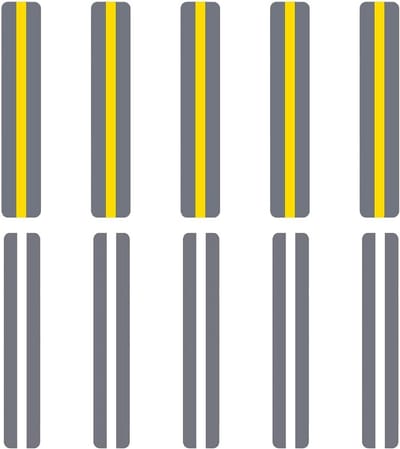 Leesstrips - Markeerlinialen - Effectief Lezen - Geleid Lezen - 19 cm - Geel Transparant