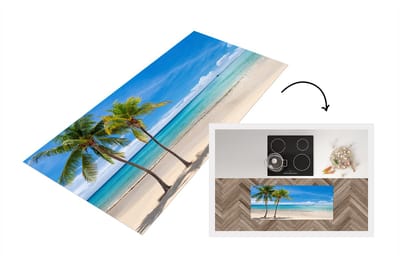 Keukenloper - Loper keuken - Strand - Boot - Zee - 120x50 cm - Keukenloper vinyl