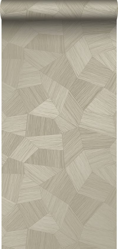 Origin Wallcoverings eco-texture vliesbehang grafisch 3D motief zand beige - 347819 - 0.53 x 10.05 m