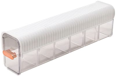 Dailygoods- Ondergoed Organizer - Wandmontage - Afneembaar Compartment - Transparante Opbergbox - Gouden Handgreep - Geschikt voor Sokken en Kleding - Opbergdoos