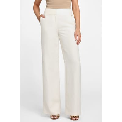 GUESS Greta Straight Pant Sandy Shore Größe: 38 | Stoffhosen Outlet | Damen | Braun