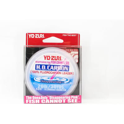 Yo Zuri H.D Carbon Fluorocarbon Roze 100% 30 yds 20 lb R889-DP (1372) roze