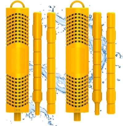 Universele Spa & Hot Tub Onderhoudsstick - Minerale Patronen voor Helder Water (Geel, 2 Stuks)