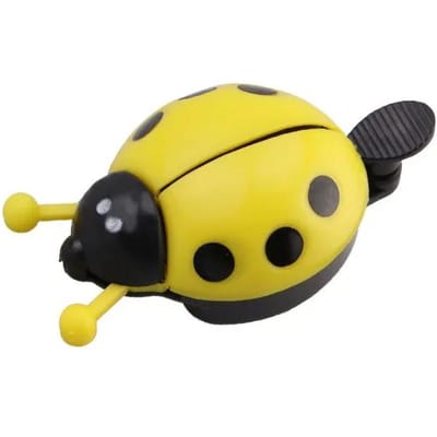 Fietsbel Cartoon Kever Lieveheersbeestje Hoorn Mountainbike Fietsbel voor Leuke Kinderfiets Rit Hoorn Alarm Fietsaccessoires geel