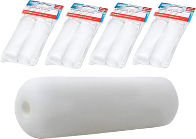 4x Veba Verfrol A2 Schuim 10cm 2 stuks  - Voordeelverpakking