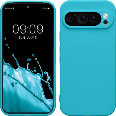 kwmobile telefoonhoesje geschikt voor Google Pixel 9 Pro - Hoesje voor smartphone - Precisie camera uitsnede - In ijsblauw