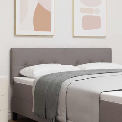 vidaXL Hoogte verstelbaar hoofdbord met hoofdeinde Taupe 144 cm Stof