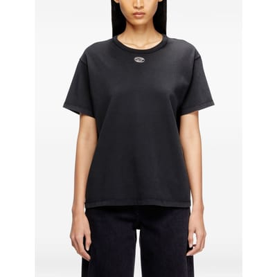 Diesel T-shirt t-normy-od-s1 vrouw zwart